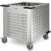 Hupfer Stainless Steel Tableware Stacker Unheated Platform 600x600mm Wheels (Braked) 902x760x900(h)mm
