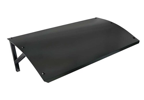  Toiture de protection - Acier galvanisé - Noir - 1150 x 640 mm 
