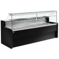 Refrigerated display counter 1500x800x1220 mm with stainless steel worktop and LED – Static cooling +4/+6°C