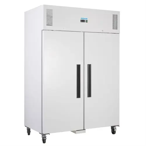  HorecaTraders Upright Freezer with Double Door | 1152L | White 