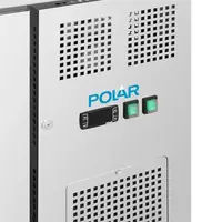 Établis réfrigérés à trois portes vitrées | 465 L | Acier inoxydable | Commandes numériques | B