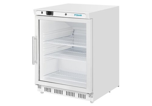  HorecaTraders Under-counter Refrigerator Display Cabinet | 85.5x60x61.9 cm | White | 150L | A 