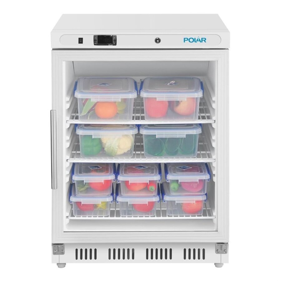 Polar C-Series Under Counter Display Fridge White - 150Ltr