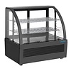 HorecaTraders Tischkühlschrank der C-Serie, 100 l – Schwarz