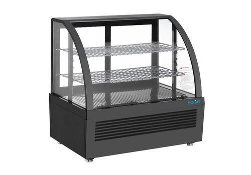  HorecaTraders Réfrigérateur de table série C 100 L – Noir 