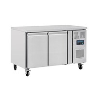 Réfrigérateur de comptoir à double porte série U 282 L – Réfrigérateur de plan de travail professionnel en acier inoxydable