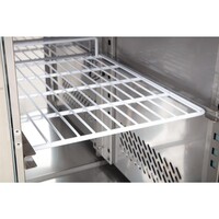 U-Serie Doppeltür-Kühlschrank für die Arbeitsplatte, 282 l – Professioneller Edelstahl-Arbeitsplattenkühlschrank
