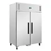 HorecaTraders G-series 2-door freezer 1200L – Professional Stainless Steel GN 2/1 freezer