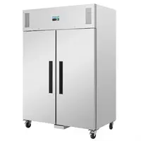 Congélateur 2 portes série G 1200 L – Congélateur professionnel en acier inoxydable GN 2/1