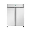 HorecaTraders Polar U-Series double-door refrigerator 1300L – Professional stainless steel GN 2/1 refrigerator