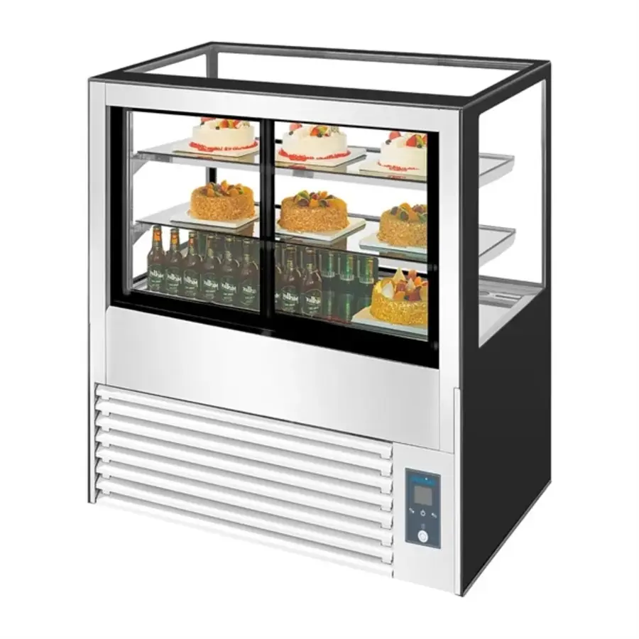 Polar U-Series Kühlvitrine für Feinkost, 285 l – 900 mm, professionelle Kühlvitrine