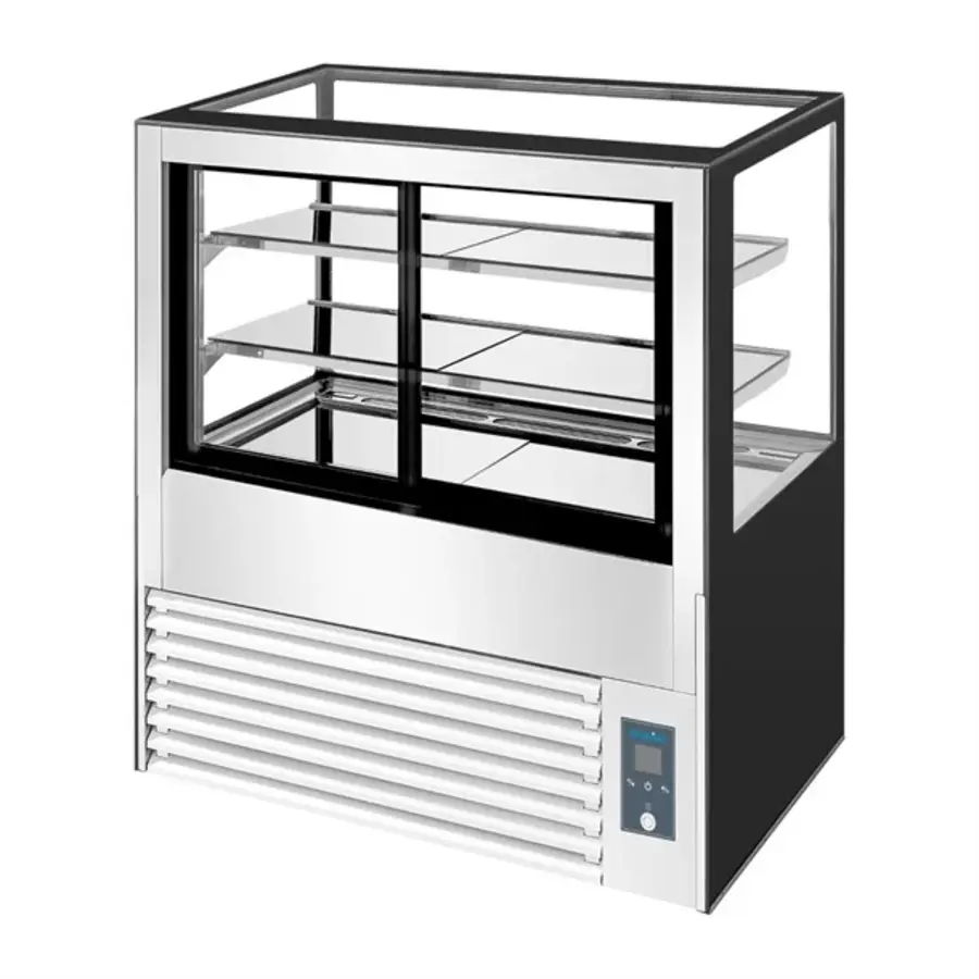 Polar U-Serie Kühlvitrine für Feinkost, 385 l – 1200 mm, professioneller Kühlvitrinen-Kühlschrank