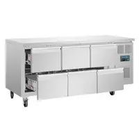 Koelwerkbank met 6 laden | 465L | -2°C tot +8°C | 86x179,5x70cm | B