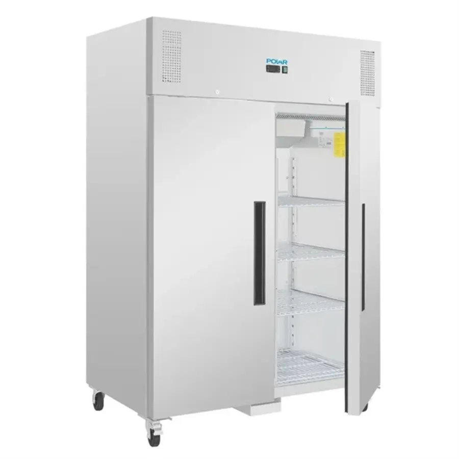 Congélateur vertical double Polar série U 1300 L – Congélateur professionnel en acier inoxydable avec double porte