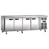 Viertürige Kühlwerkbank | 511 l | -2 °C bis +8 °C | 86 x 223 x 60 cm | B