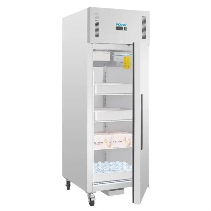 Commercial 1-door freezer | Upright | Stainless steel | 600L | Professional GN 2/1 freezer