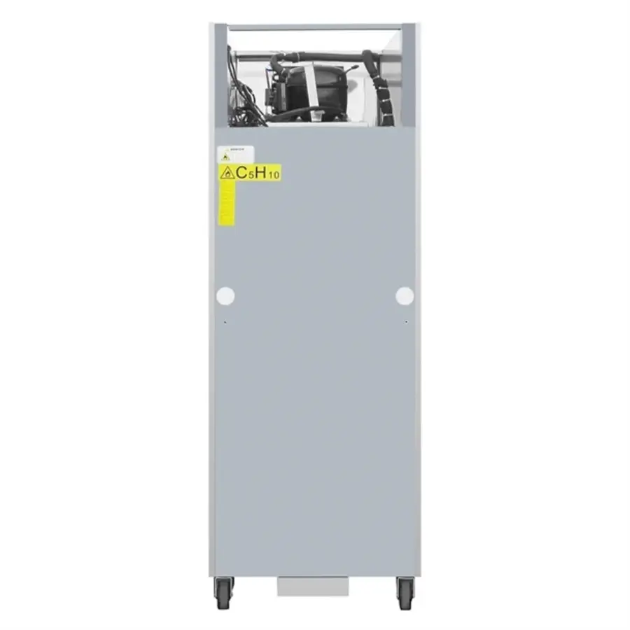 Gewerblicher 1-türiger Gefrierschrank | Standgerät | Edelstahl | 600 l | Professioneller GN 2/1-Gefrierschrank
