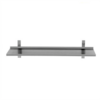 HorecaTraders Stainless Steel Wall Shelf - 400mm Deep - 1200mm Wide - Including Brackets