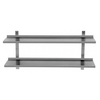 Étagère murale en acier inoxydable | Supports inclus | P 300 x l 1600 x H 700 mm