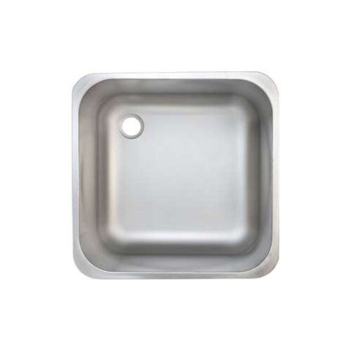  HorecaTraders Stainless Steel Sink | Without Overflow | L400 x W400 x H250 mm 