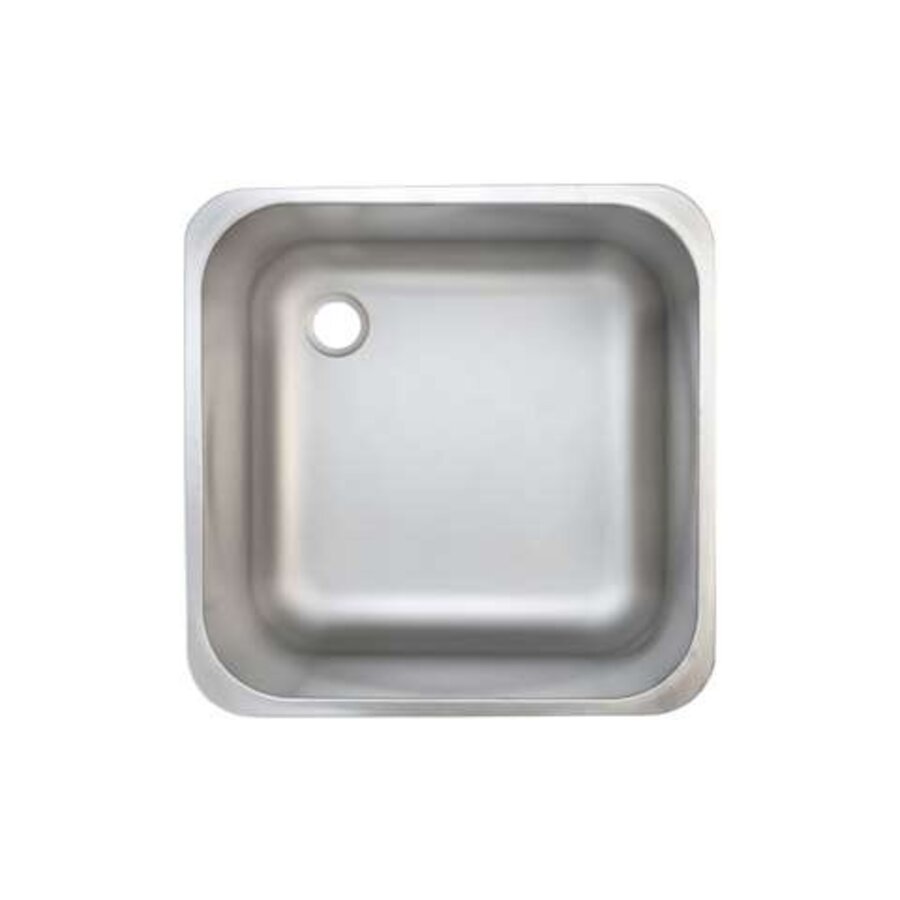 RVS Spoelbak | Zonder Overloop | L400 x B400 x H300 mm