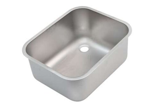  HorecaTraders Stainless Steel Sink | Left | Without Overflow | L600 x W500 x H300 mm 
