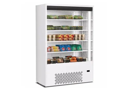  HorecaTraders Wandkoeling | Wit | 0°C / +4°C | Geventileerd | 5 Schappen 