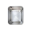 HorecaTraders Stainless steel weld-in sink | Left | Clouded Scotch Brite | 400x500x300mm