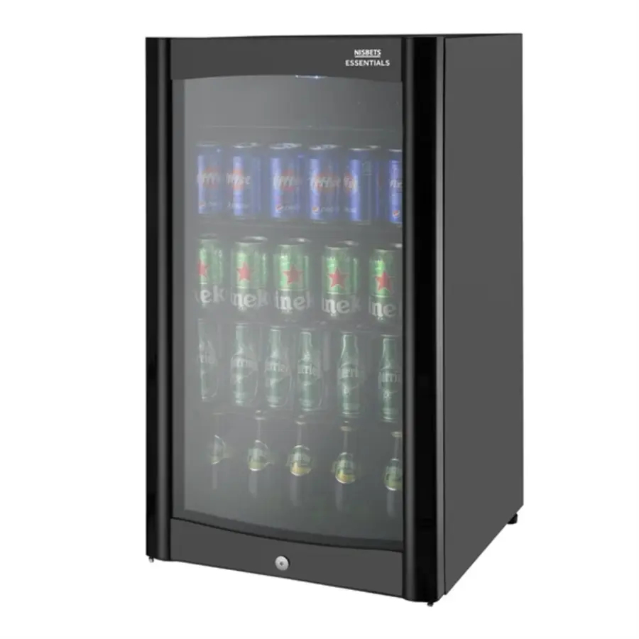 Réfrigérateur de bar 98 L | Porte vitrée | +1 °C à +9 °C | 82,7 (H) x 47 (L) x 49,3 (P) cm