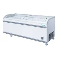 Congélateur vitré série G pour supermarché | Porte vitrée | 700 L | 78 (H) x 200,4 (L) x 75,8 (P) cm
