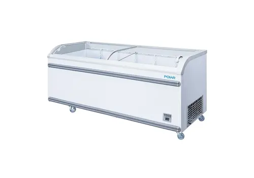  HorecaTraders Gefrierschrank der G-Serie für Supermärkte | Glastür | 700 l | 78 (H) x 200,4 (B) x 75,8 (T) cm 
