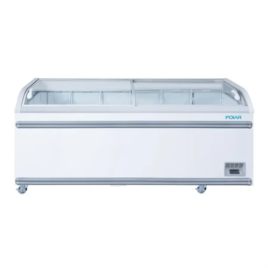 Gefrierschrank der G-Serie für Supermärkte | Glastür | 700 l | 78 (H) x 200,4 (B) x 75,8 (T) cm