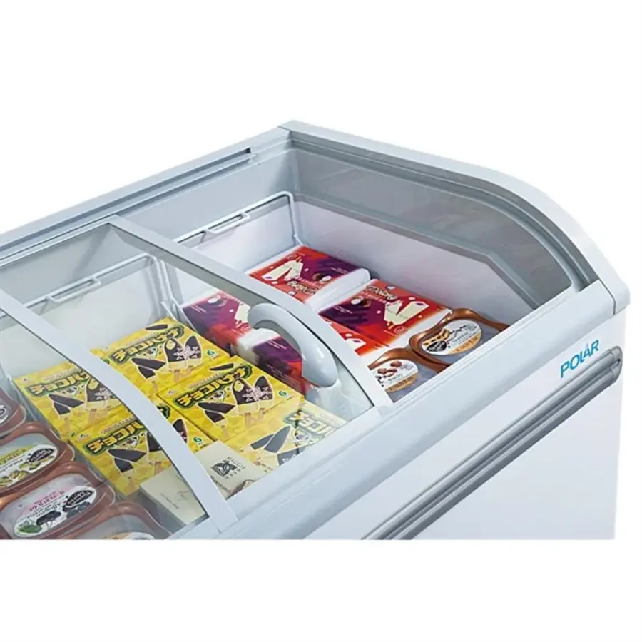 Gefrierschrank der G-Serie für Supermärkte | Glastür | 700 l | 78 (H) x 200,4 (B) x 75,8 (T) cm