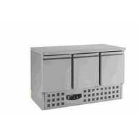 Etabli réfrigéré 3 portes inox | TOP!