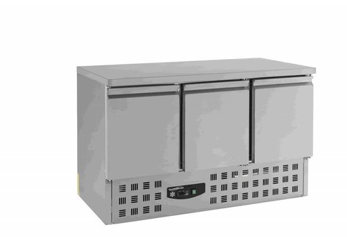  Combisteel Etabli réfrigéré 3 portes inox | TOP! 