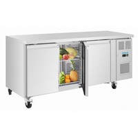 Polar U-Serie schmaler Thekenkühlschrank 3 Türen – 339 l (G378)