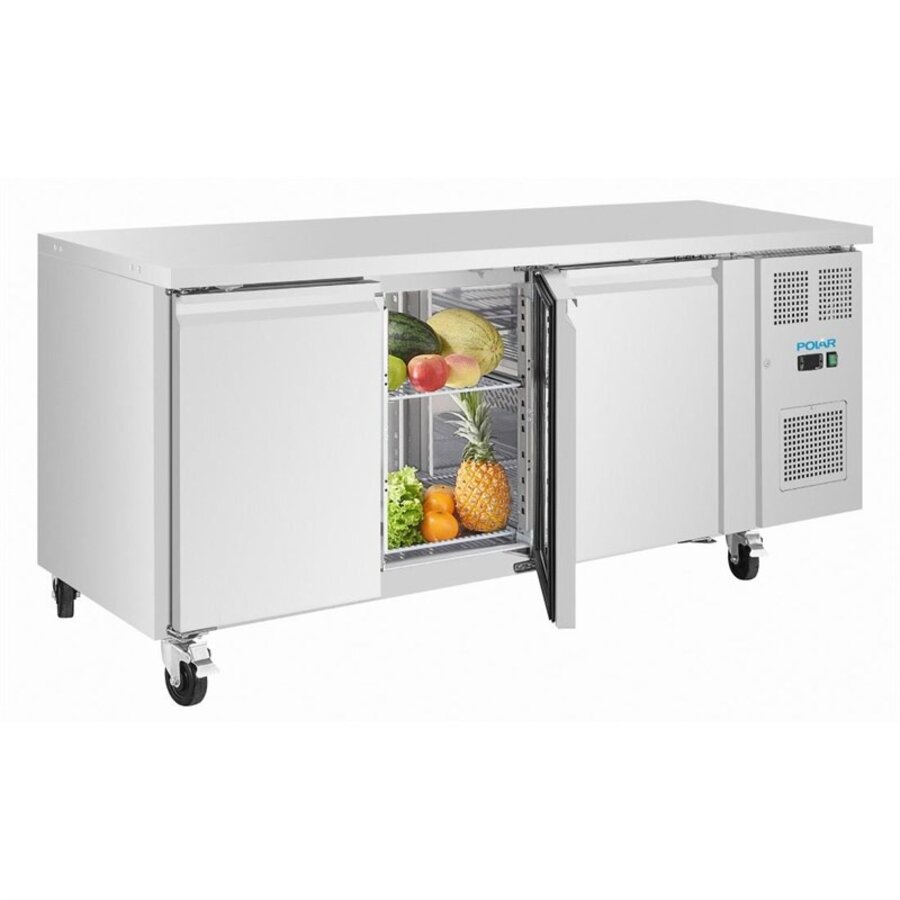 Réfrigérateur de comptoir étroit Polar série U, 3 portes – 339 L (G378)
