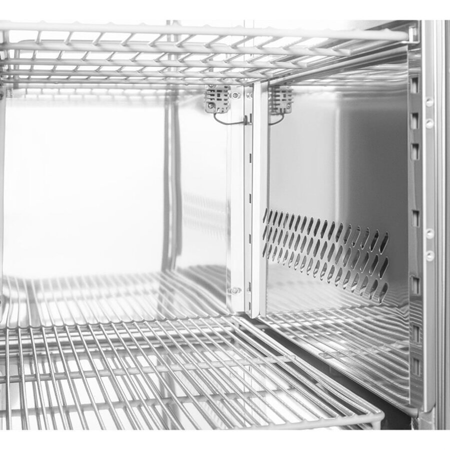 Réfrigérateur de comptoir étroit Polar série U, 3 portes – 339 L (G378)