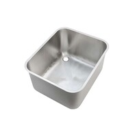 Évier soudé en acier inoxydable Nova - 500 x 600 x 350 mm - Gauche - AISI 304 - Scotch Brite