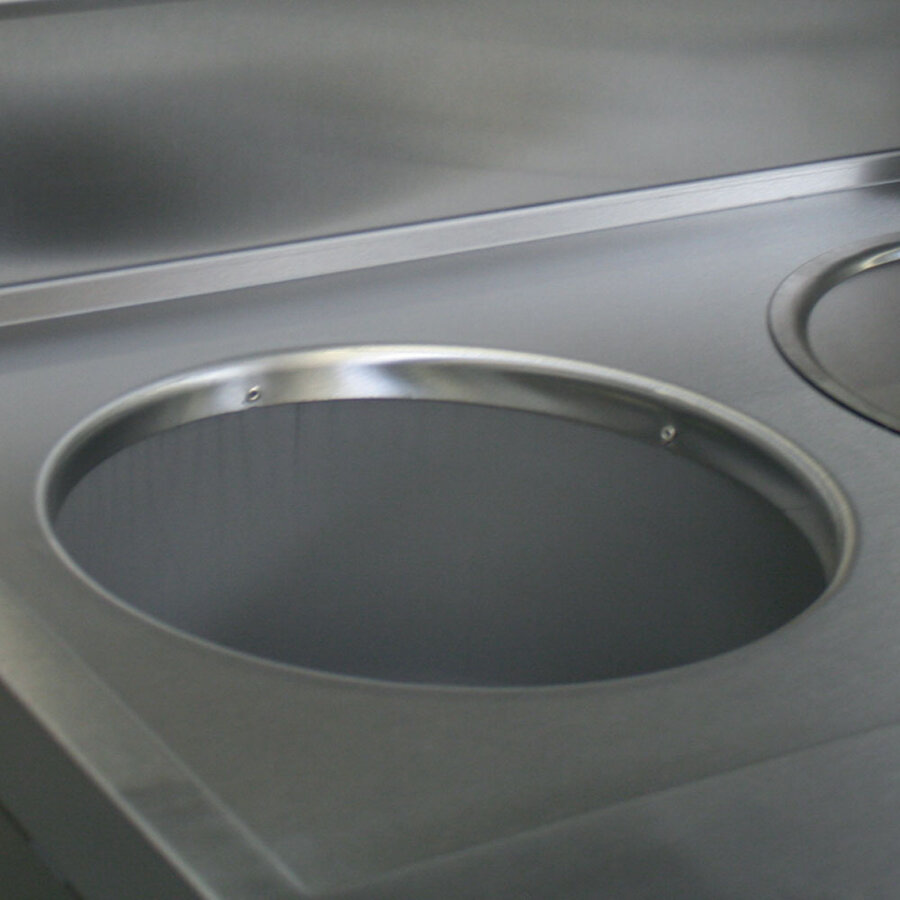 Stainless steel gas fryer | 4 Liters | 535 x 870 x 930/1507(h) mm