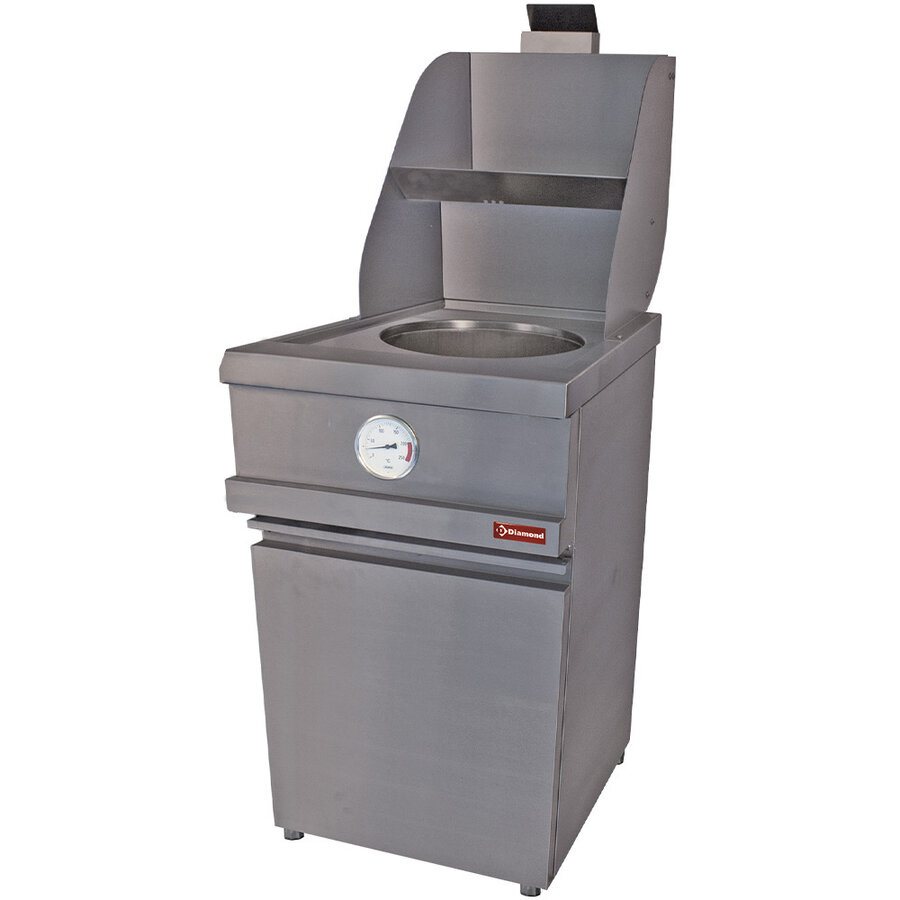 Gasfritteuse aus Edelstahl | 4 Liter | 535 x 870 x 930/1507 (H) mm