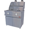 HorecaTraders Stainless steel gas fryer | 2x 4 Liters | 960 x 870 x 930/1507(h) mm