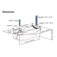 Pompe centrifuge avec tuyau de 5 mètres - 500 L/h
