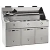 HorecaTraders Friteuse à gaz | 3 cuves de 18 litres | Gaz propane | 39 kW | 983 x 1660 x 1410 mm