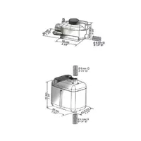 Mini-Einbaupumpe für Kabelkanäle und Decken | 10 l/h | 20 dB(A) | 37,5 x 55 x 38 mm
