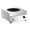 Bartscher Wok à induction professionnel | Surface de cuisson en vitrocéramique | Boîtier en acier inoxydable | Ø 293 mm | 455 x 400 x 180 mm