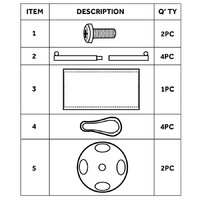 Canvas Afzetdoek Zwart