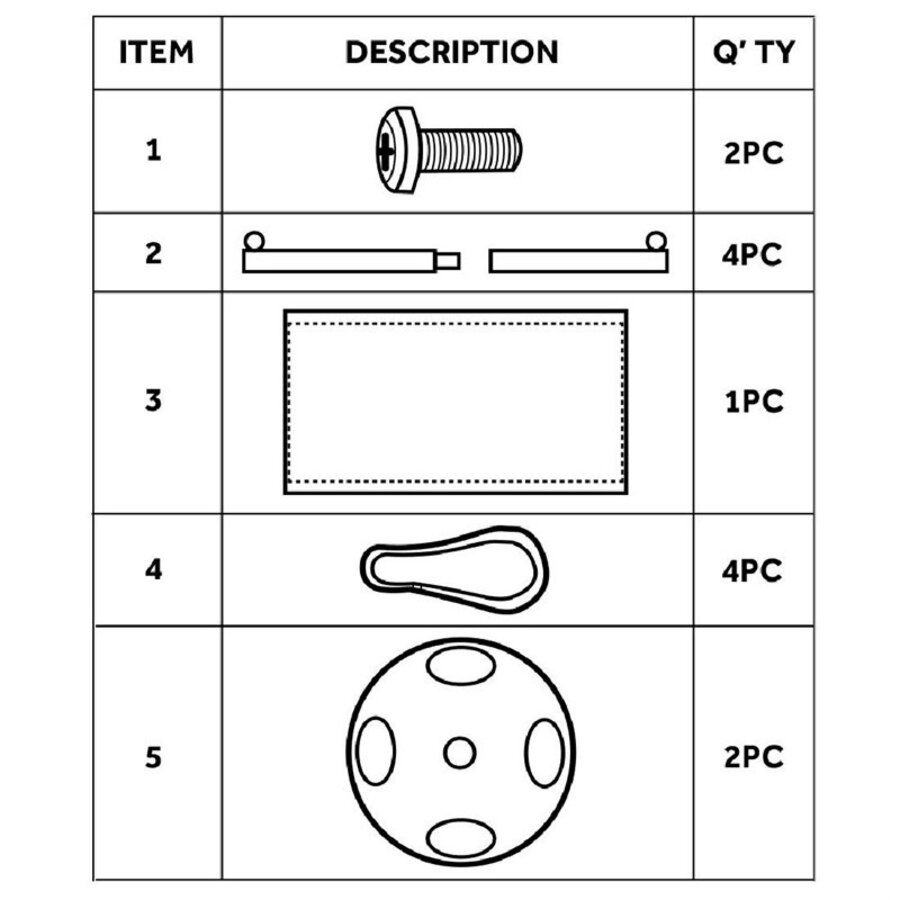 Canvas Afzetdoek Zwart