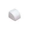 HorecaTraders Embouts de conduit OptimalDuct 80 x 60 mm - Blanc (RAL 9010) - Lot de 10 pièces