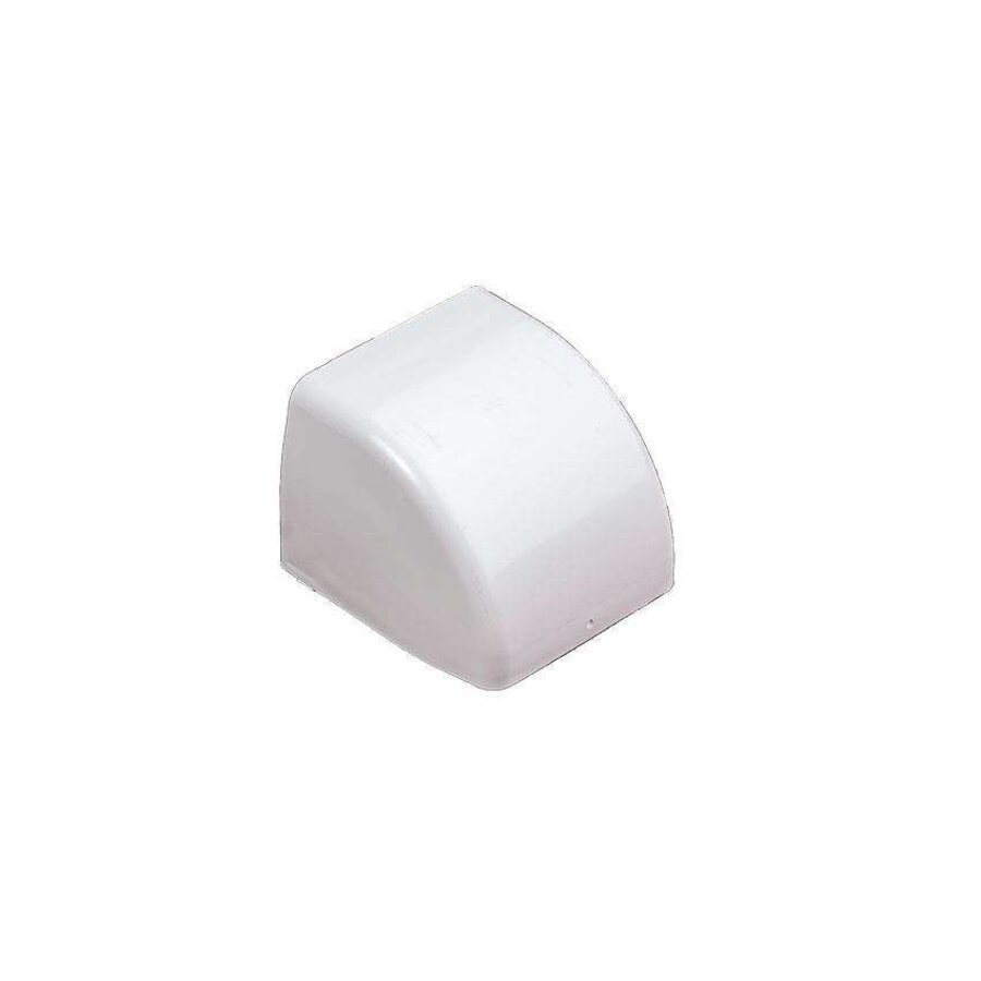 OptimalDuct End Cap 80x60mm - White (RAL 9010) - Set of 10 Pieces